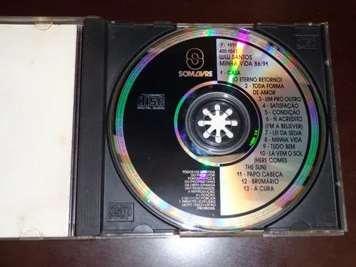 Cd Lulu Santos Minha Vida 86/91 Raro Som Livre 1991 | Parcelamento.