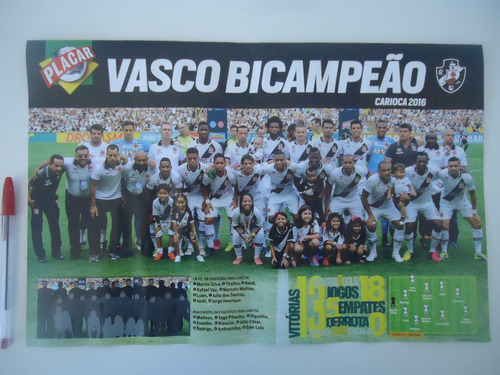 Vasco Bi Carioca 2016 Poster Avulso Placar