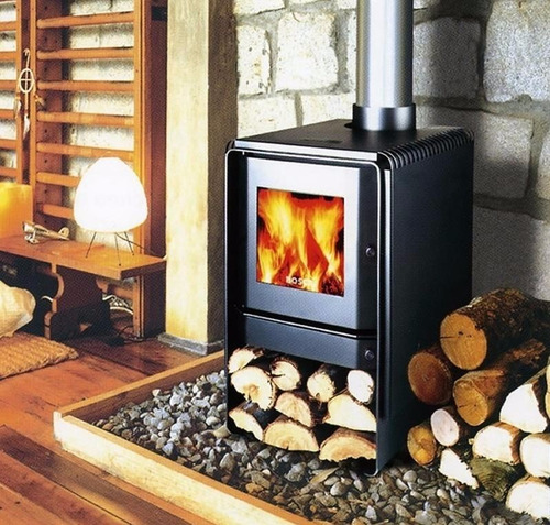 Calefactor Leña Bosca Eco 360, Doble Combustión, Pot. 8.7 Kw