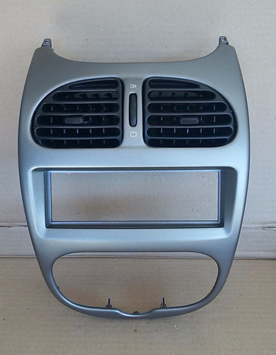 Moldura Consola Frente Stereo Calefaccion 206 Gris Original