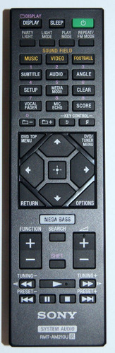 Control Remoto Rmt-am210u Equipo De Audio Sony