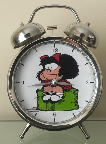 Mafalda Reloj Despertador Estilo Vintage