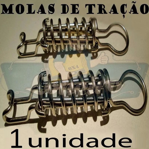 Imagem 2 de 7 de Mola 14cm De Alta Tração Compressão Tracionamento Aço Inox