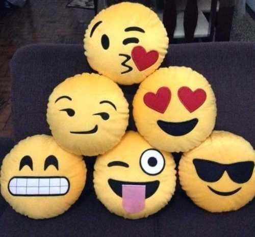 Almofada De Emoji - Emotion - Bordada - Ibitinga