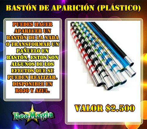 Juego De Magia Bastón De Aparición Plástico