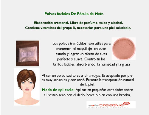 Oferta Polvos Traslúcidos Faciales Vegetales