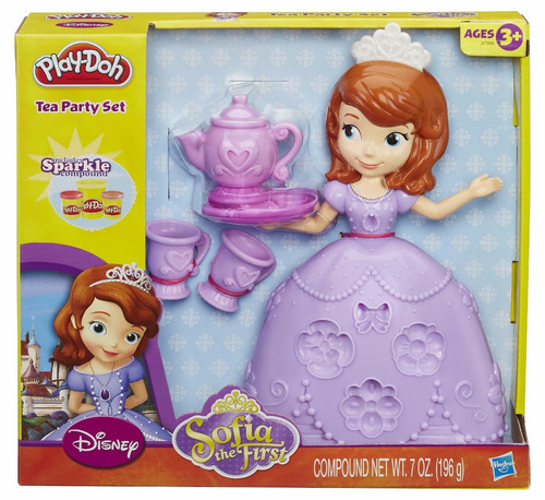 Massinha Play Doh Hora Do Chá Princesinha Sofia Disney Hasbr