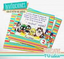 Comprar Baby Looney Tunes - Invitación Para Imprimir