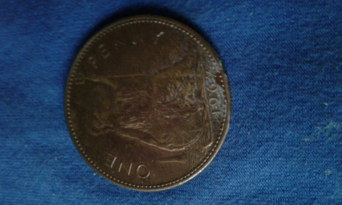 Moneda Del R Unido De One Penni De 1967 { Buena Moneda }