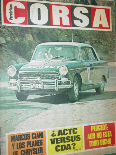 Revista Corsa 97 Marcos Ciani Peugeot Jim Clark Gta Renault