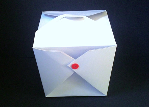 Caixa Box Para Comida Chinesa Embalagem 50 Unid Cor Branca