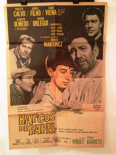 Afiche De Cine Original - Barcos De Papel