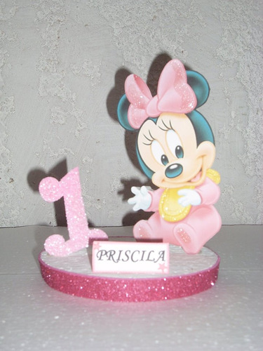 Centros De Mesa De Minnie Bebe De 19cm 10x550