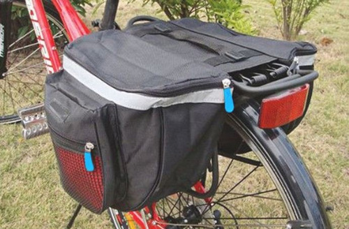 Alforja Bolso Parrilla De Bicicleta Impermeable Hombre Mujer