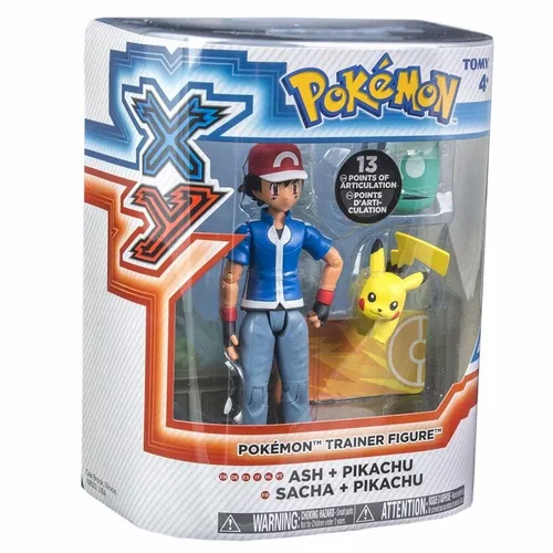 Tomy Pokemon XY Ash and Pikachu Pokémon trainer Action Figure