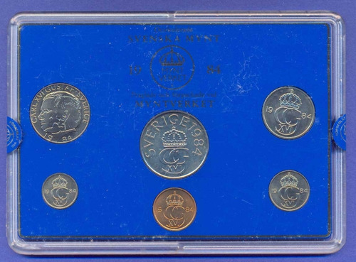 Suecia 5,10,25,50 Ore Y 1,5 Kronor 1984 * Mint *