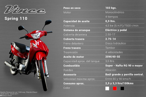 Imagen 10 de 11 de Moto Vince Spring 125
