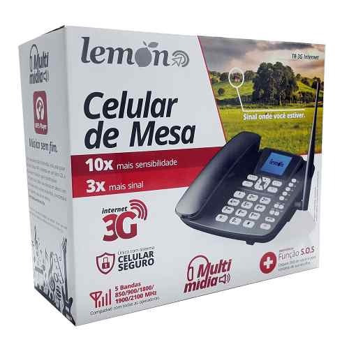 Celular Fixo De Mesa Telefone Rural 3g 5 Bandas Saida Antena