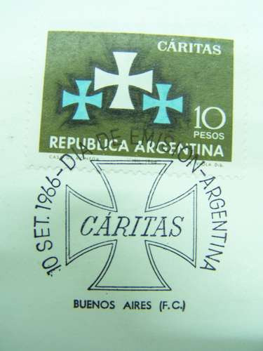 Caritas Argentinas * Dia Emision 10/09/1966 *