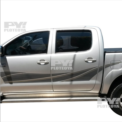 Calco Franjas Toyota Hilux 4x4 4x2 - Calcomania Ploteoya!