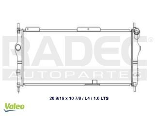 Radiador Chevrolet Chevy 1994 L4 1.4/1.6lts S/aire Std Corto