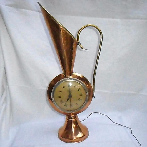 Reloj Jender Vasija Cacharro Anfora Cobre Myt Antiguo