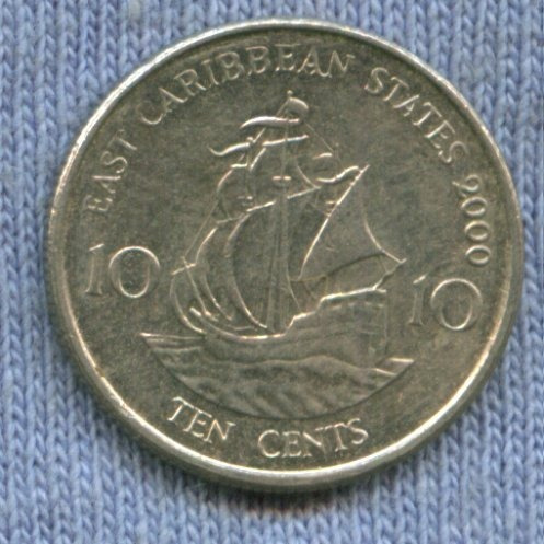 Estados Caribeños Del Este Britanicos 10 Cents 2000 *