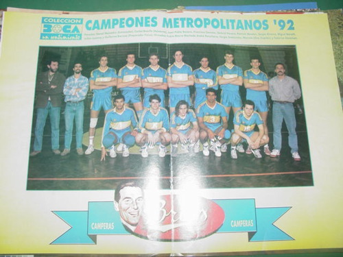 Poster Original Futbol Boca Juniors Campeones Metro 1992