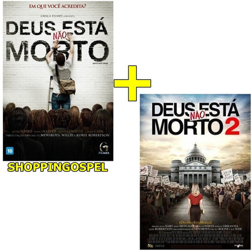 Kit Dvds Deus Não Está Morto + Dvd Deus Não Está Morto 2