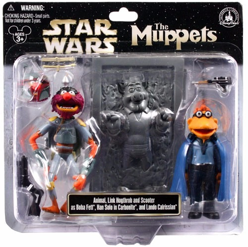 Muppets Animal As Boba Fett, Scooter As Lando Link Han Solo