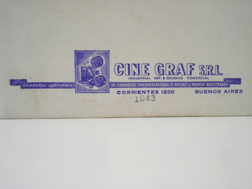 Coleccionable Cine Graf Sobre Original Correspondencia 1977 (Usado)