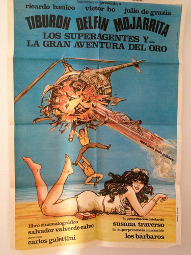 Afiche De Cine - Los Superagentes Y La Gran Aventura Del Oro