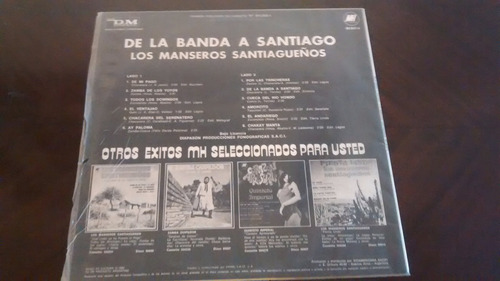 Vinilo Lp De Los Manseros Santiagueños De La (u1311