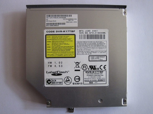 Unidad Cd/dvd Toshiba Satellite A205 Sp4097 V000100810