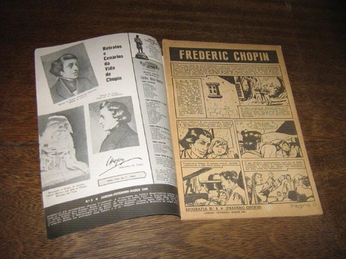Biografias Em Quadrinhos Nº 8 Frederic Chopin Jane/1960 Ebal
