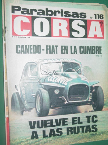 Revista Corsa 116 Torino Liebre Mk2 Canedo Fiat Bmw Tc