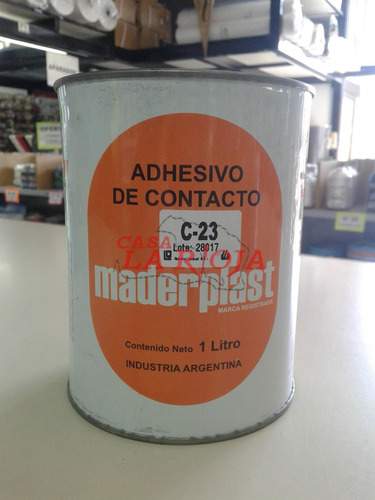 Cemento De Contacto Maderplast 1 Litro Neoprene