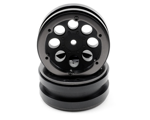 Axial Racing 1.9 8 Hole Beadlock Wheels (black) (4)