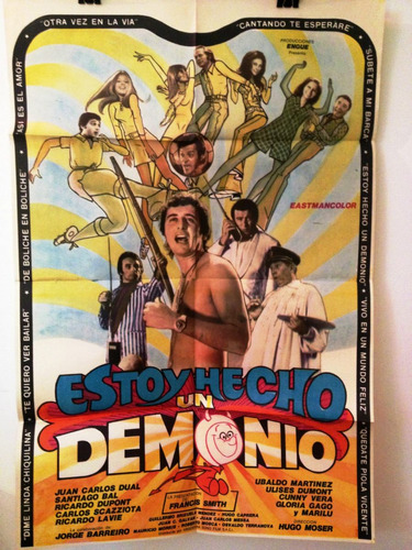 Afiche De Cine Original - Estoy Hecho Un Demonio