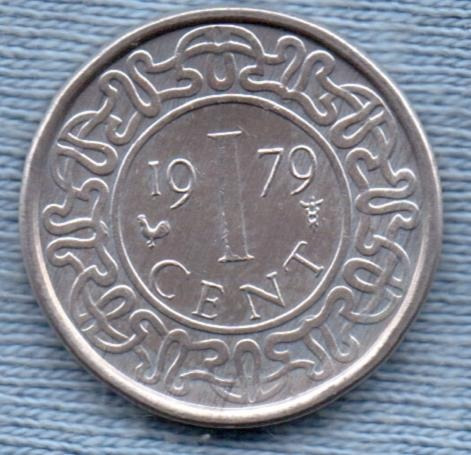 Suriname 1 Cent 1979 * Escudo *