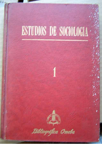 Estudios De Sociologia 1,varios Autores