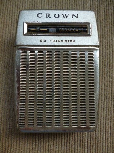  Antiguo Radio Crown 6 Transistor Hecho En Japon