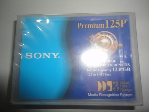 Cartucho Fita Dds 3 Sony Premium 125p 12.0gb Nova Lacrada