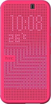 Estuche Orig Htc One M9 Dot View Ice Prem Pink+ Prot Pantall
