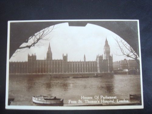 Postal Houses Of Parliament From St Thomas Hospital London