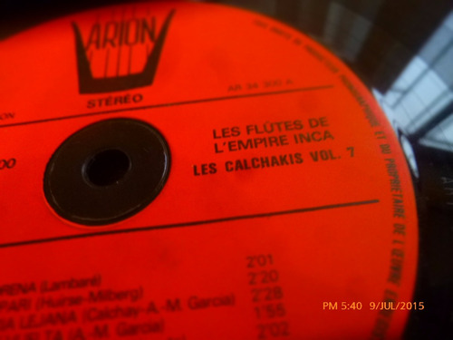 Vinilo Lp De Calchakis -las Flautas Del Imperio Inca (u1120