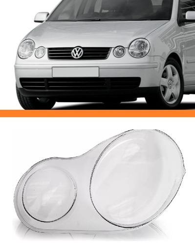 Lente Farol Volkswagem Polo 2003 04 05 06 Lado Esquerdo