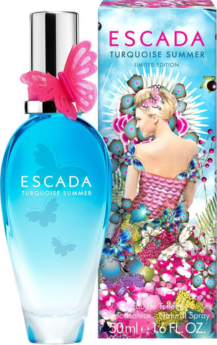 Perfume Escada Turquoise Summer X 50 Ml Original Sello Afip!