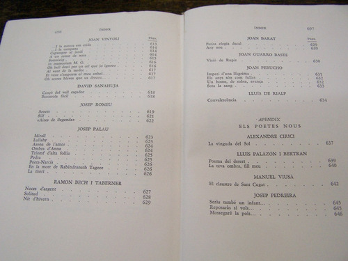 Imagen 5 de 6 de La Poesia Catalana * Els Contemporanis * En Catalan * 1947 *