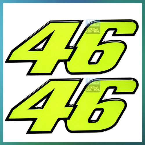 Kit Adesivos Valentino Nº46 Médio Resinados Emborra.